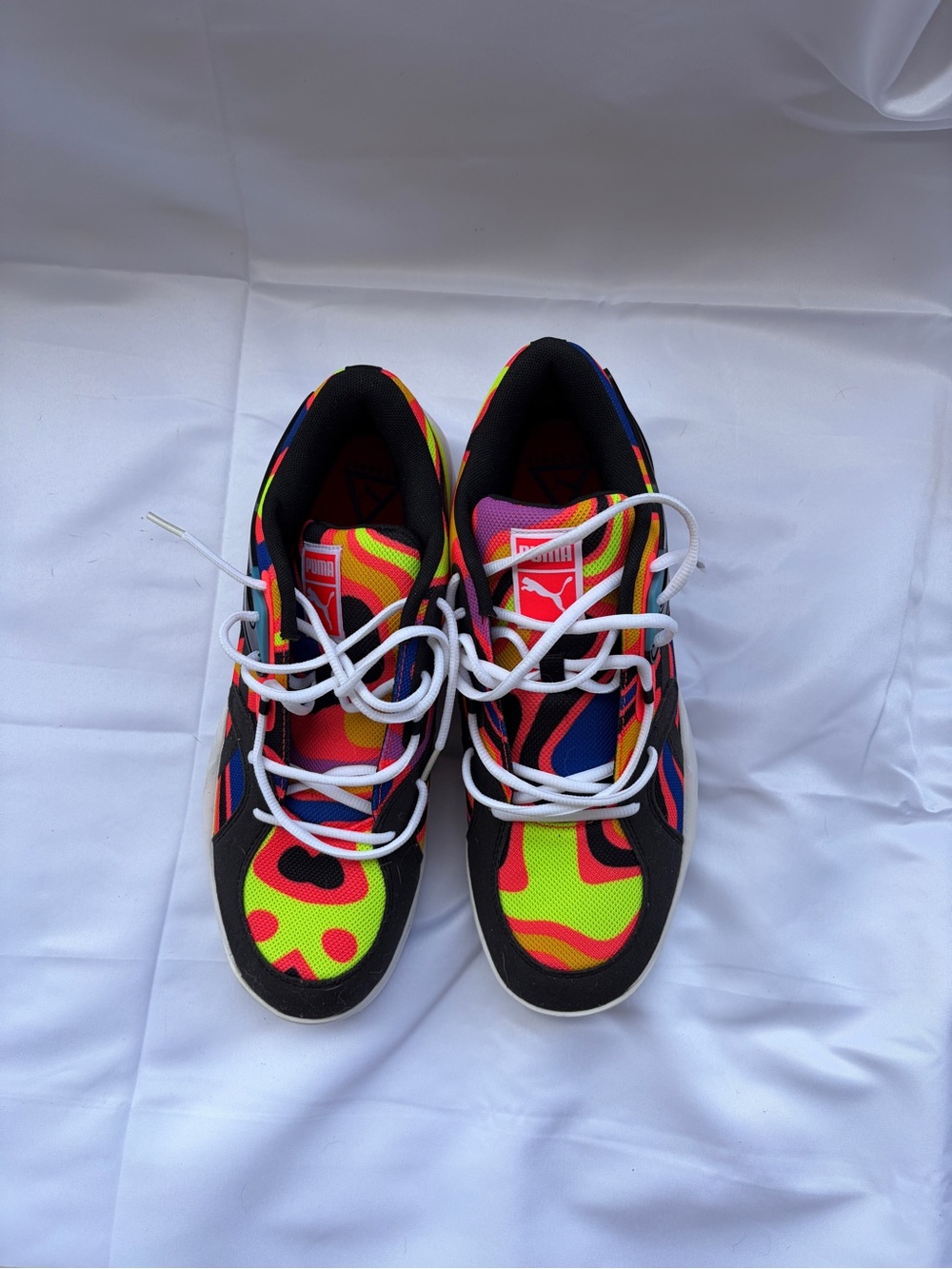 PUMA TRC BLAZE COURT “LAVA” basketball sneakers in men’s size 11.